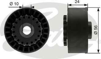 Gates T39056 натяжной ролик, поликлиновой ремень на RENAULT CLIO I (B/C57_, 5/357_)