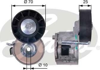 GATES Натяжитель приводного поликлинового ремня PEUGEOT BOXER/FIAT DUCATO 3.0HDi 06- (081838, T39137)
