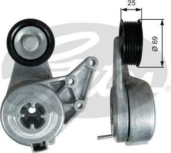 GATES Натяжитель ремня приводного VW GOLF 4 2.3 AGZ -06 (T39349)