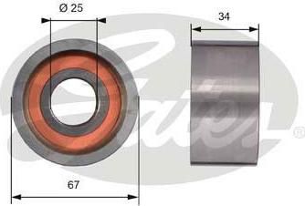 GATES Ролик ремня ГРМ CITROEN JUMPER/FIAT DUCATO/PEUGEOT BOXER (4740846, T41178)