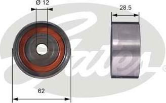Gates T42027 паразитный / ведущий ролик, зубчатый ремень на TOYOTA CAMRY Liftback (_V1_)
