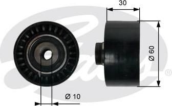 Gates T42065 Ролик ремня ГРМ PEUGEOT 406/CITROEN/XSARA/XANTIA