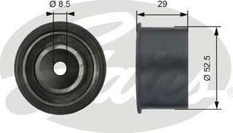 GATES Ролик натяжителя ремня ГРМ Chevrolet Lacetti (09128738, T42084)