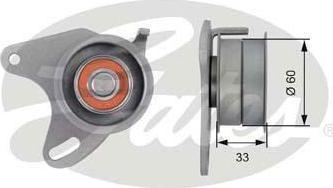 Gates T42129 Ролик ремня ГРМ MITSUBISHI PAJERO/L200/L300/HUNDAI H1 2.5D/TD