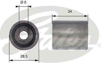 Gates T42139 Ролик ремня ГРМ AUDI A4/A6/VW SHARAN/FORD GALAXY 1.9D