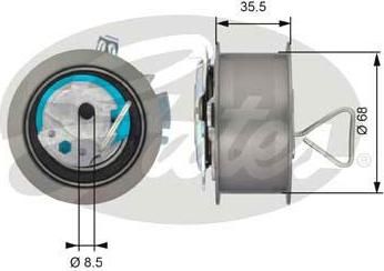 GATES Ролик ремня ГРМ AUDI/VW/SKODA/SEAT 1.9TDi (T43091)