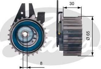 Gates T43211 натяжной ролик, ремень грм на ALFA ROMEO 159 (939)