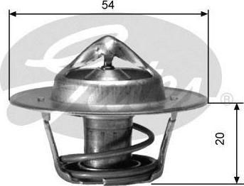 Gates TH00191G6 Термостат JEEP GRANDCHEROKEE 5.2 / DODGE RAM2500/RAM3500 01-08