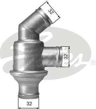 Gates TH01782 термостат, охлаждающая жидкость на 3 (E30)