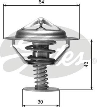 GATES Термостат HONDA ACCORD 2.2-3.0 98-03 (19301PR7305, TH05977G1)