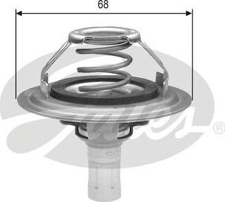 Gates TH23080G1 термостат, охлаждающая жидкость на PEUGEOT 605 (6B)
