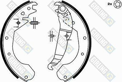 Girling 5162119 комплект тормозных колодок на OPEL KADETT E фургон (37_, 47_)