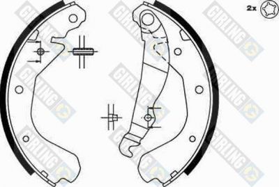 Girling 5162129 комплект тормозных колодок на OPEL KADETT E кабрио (43B_)