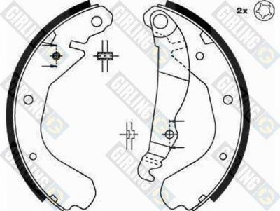 Girling 5162149 комплект тормозных колодок на OPEL KADETT E Combo (38_, 48_)