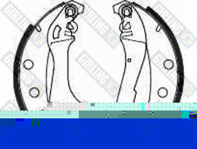 Girling 5180373 комплект тормозных колодок на FIAT 131 Familiare/Panorama (131_)