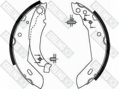 Girling 5181581 комплект тормозных колодок на RENAULT CLIO I (B/C57_, 5/357_)