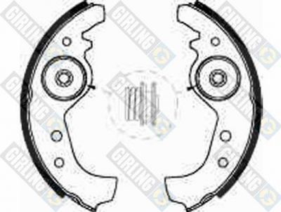 Girling 5181609 комплект тормозных колодок на FIAT UNO (146A/E)