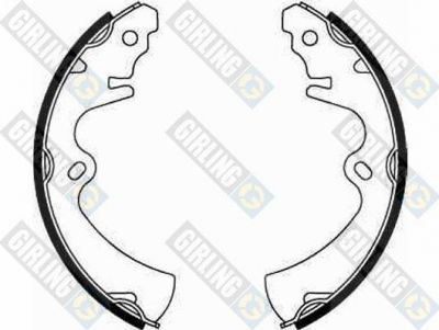 Girling 5182559 комплект тормозных колодок на MAZDA 323 I (FA)