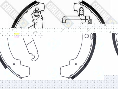 Girling 5185119 комплект тормозных колодок на VW LT 28-35 I автобус (281-363)
