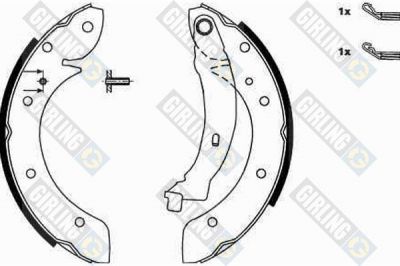 Girling 5186201 комплект тормозных колодок на RENAULT SCЙNIC I (JA0/1_)