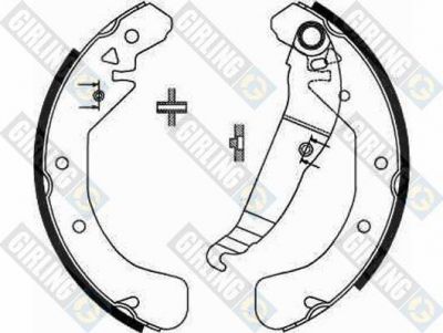 GIRLING Колодки торм.бар.OPEL ASTRA F/G/H/VECTRA B 95-03/ZAFIRA 99-05 (1605920, 5186371)