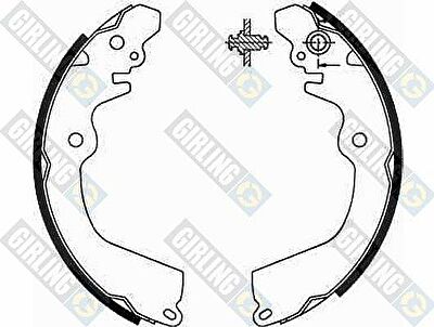 GIRLING Колодки бараб.MITSUBISHI CARISMA (DA_)/COLT IV/V/GALANT IV/LANCER III/IV/V 203X37mm (MN102633, 5186669)