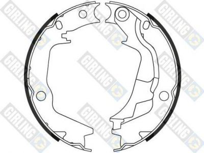 Girling 5187909 комплект тормозных колодок, стояночная тормозная с на HYUNDAI i20 (PB, PBT)