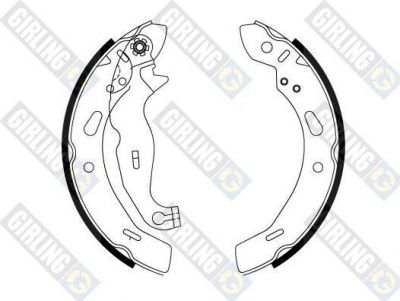 Girling 5188141 комплект тормозных колодок на FORD FIESTA VI