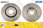 Girling 6020111 тормозной диск на RENAULT 21 универсал (K48_)