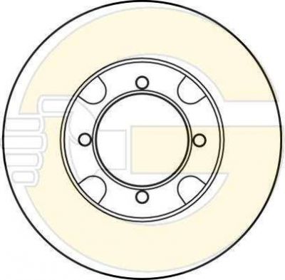 Girling 6025893 тормозной диск на MAZDA 626 II (GC)
