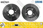 GIRLING Диск тормозной MAZDA 626 1.8-2.0 91-02/PREMACY 1.8-2.0 99- передний (GA4Y3325X, 6027041)