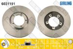 GIRLING Диск тормозной HYUNDAI H1/H100/PORTER передний вент.D=253мм. (5812944010, 6031191)
