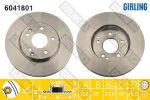 GIRLING Диск тормозной MERCEDES W202/W203/W210/R170 2.0-3.0 передний вент. (562013, 6041801)