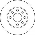 GIRLING Диск тормозной перед. вентил. OPEL Corsa C 1,0/1,2/1,7DI 00-> (240X20mm) 9195985 (569021, 6042361)