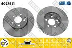 GIRLING Диск тормозной MERCEDES W211 200-320 передний D=295мм. (2114210712, 6042611)