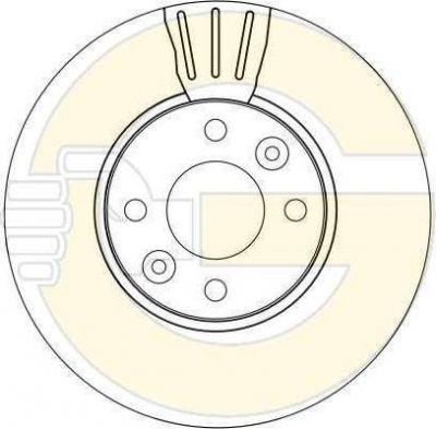 Girling 6042671 тормозной диск на NISSAN MICRA III (K12)