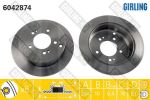 GIRLING Диск тормозной задний HYUNDAI TUCSON 06- SANTA FE Kia Sportage II 01-> 284X10mm (584113A300, 6042874)