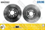 GIRLING Диск тормозной задний VOLVO XC90 02- 308x20mm (86249260, 6043382)