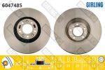 Girling 6047485 тормозной диск на PEUGEOT 607 (9D, 9U)