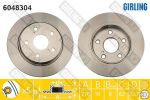 GIRLING Диск тормозной зад. Toyota Auris 1,4-2,2L 07-> (270x10mm) (4243112280, 6048304)