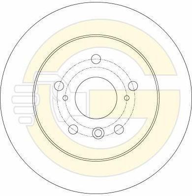 Girling 6061764 Диск тормозной TOYOTA CAMRY V40 06-11 задний