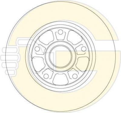 Girling 6061824 тормозной диск на RENAULT MEGANE III Наклонная задняя часть (BZ0_)