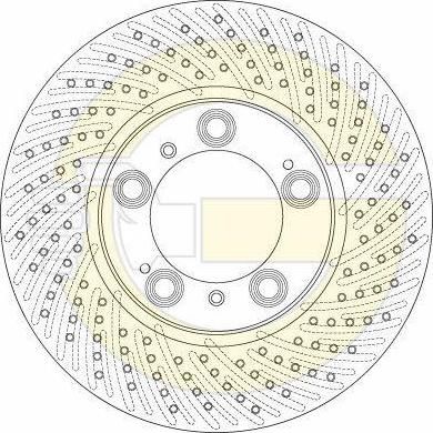 Girling 6062135 тормозной диск на PORSCHE 911 (997)