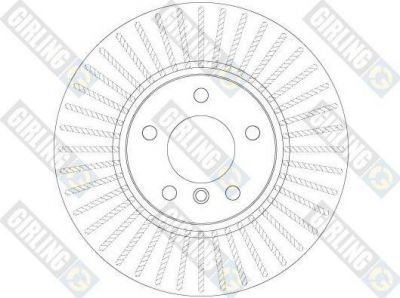 Girling 6062205 Диск тормозной X3 F25 10- передний вент.D=328mm