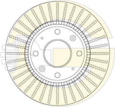 Girling 6062291 тормозной диск на KIA SPECTRA седан (LD)