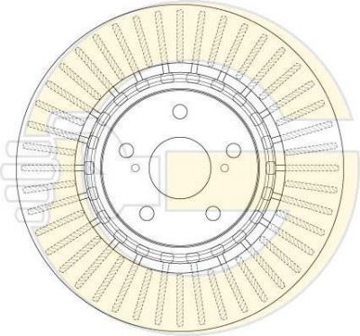 Girling 6062651 Диск тормозной TOYOTA RAV4 12- передний вент. D=328мм