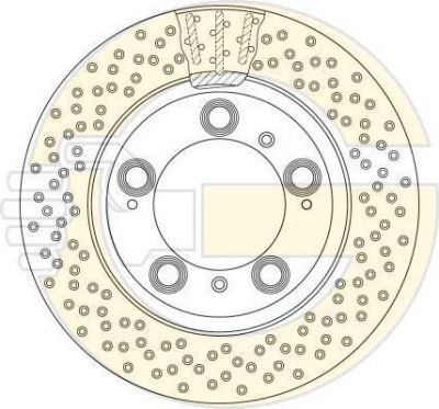 Girling 6063375 тормозной диск на PORSCHE 911 (996)