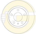 GIRLING Диск тормозной OPEL CORSA 07- задний D=264мм. (6063394)