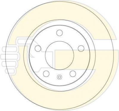 GIRLING Диск тормозной OPEL CORSA 07- задний D=264мм. (6063394)