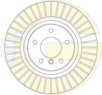 Girling 6063525 Диск тормозной X3 F25 10- задний вент.D=330мм